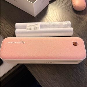 MUNBYN Pink Portable Printer
